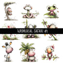 Whimsical Safari UV DTF Decal sheets 5 to choose from