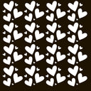 Hearts in multiple sizes UV DTF Decal sheets- multiple color options