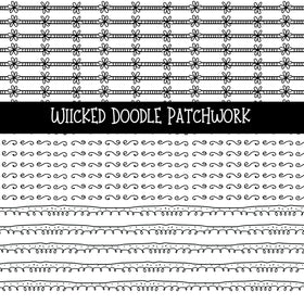 Wicked Doodle Patchwork Set