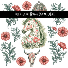 Wild Soul Horse UV DTF Decal sheets