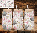 Floral Graduation UV DTF Libbey wrap