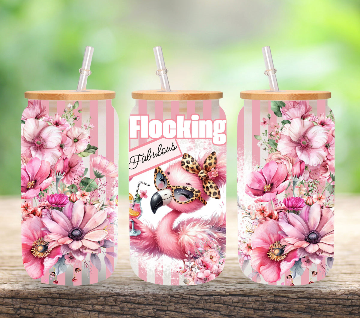 Flocking Fabulous UV DTF Libbey wrap