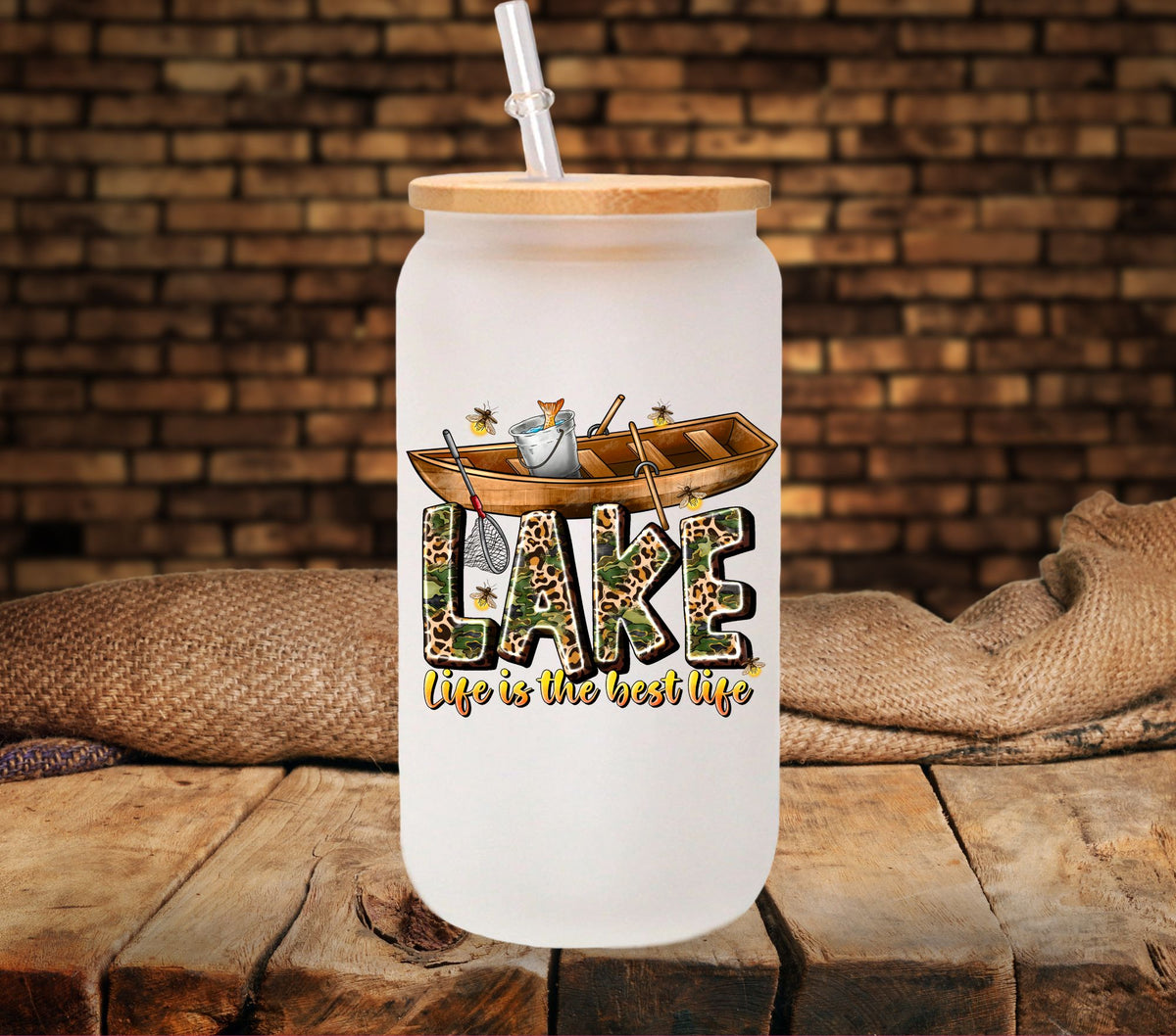 Lake life is the best life UV DTF Decals