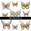 Wings and Blooms UV DTF Decal sheets 7 design Options  available
