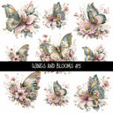 Wings and Blooms UV DTF Decal sheets 7 design Options  available