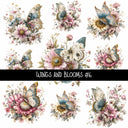 Wings and Blooms UV DTF Decal sheets 7 design Options  available