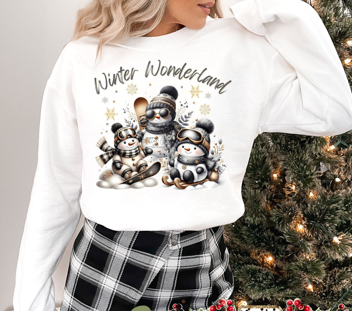 Winter Wonderland Snowmen shirt DTF Transfers