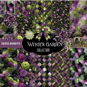 Witch's Garden Vinyl collection- 12x12 vinyl sheets-10 designs available