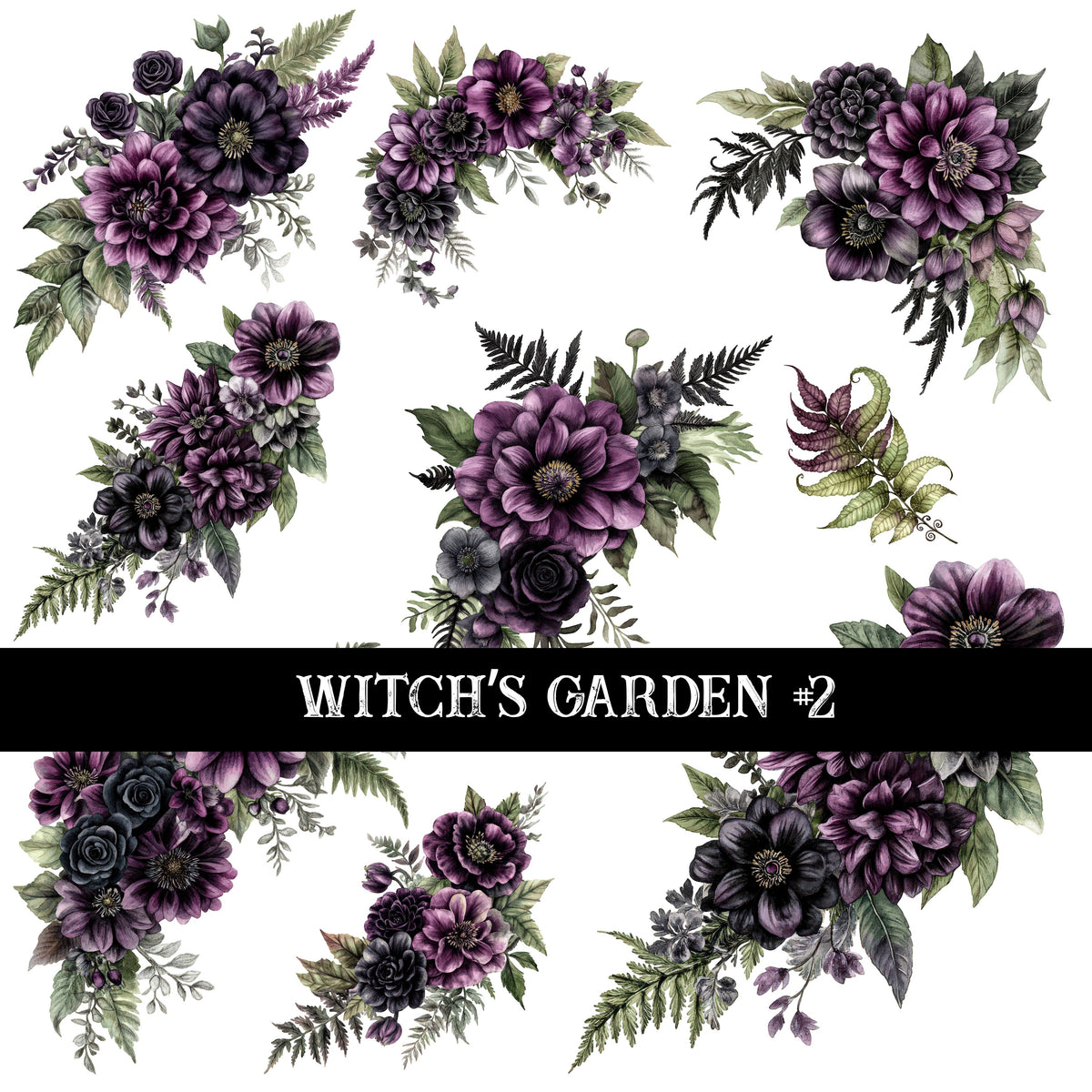 Witch's Garden Collection Decal sheets- 7 styles