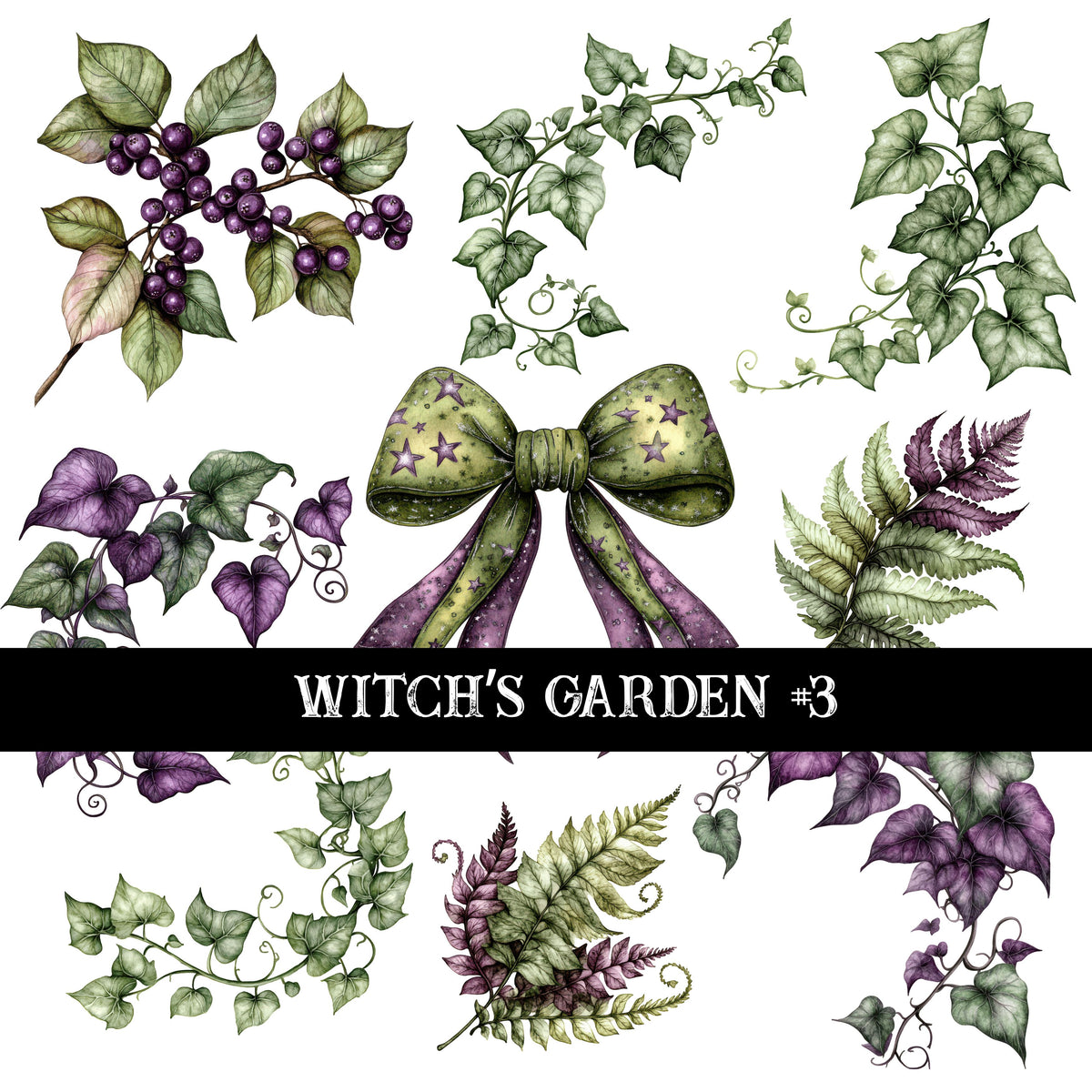 Witch's Garden Collection Decal sheets- 7 styles