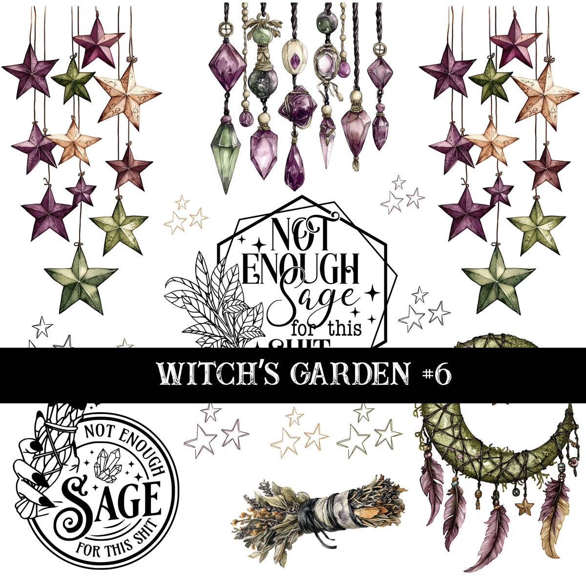 Witch's Garden Collection Decal sheets- 7 styles