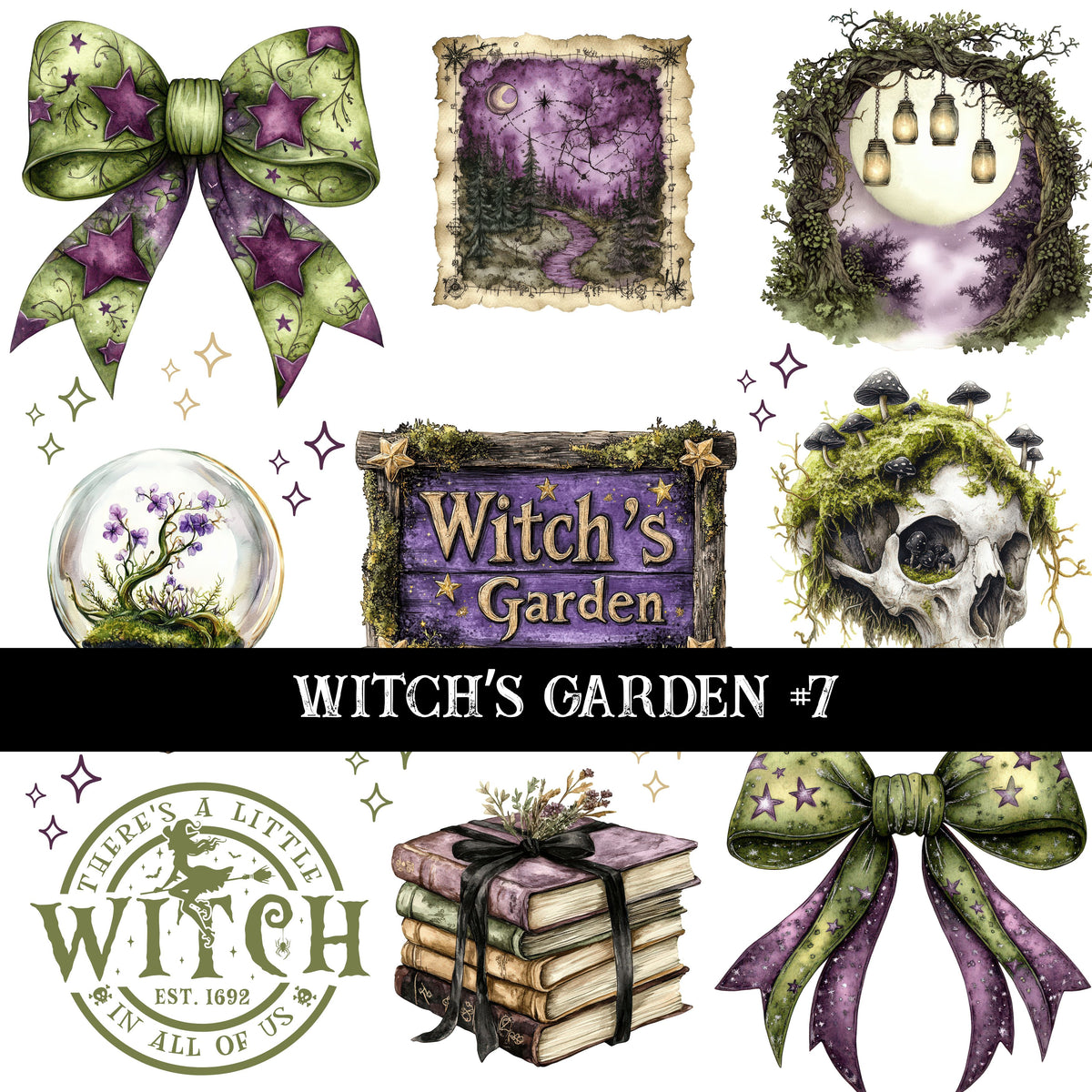 Witch's Garden Collection Decal sheets- 7 styles