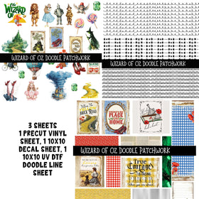 Wizard of Oz Doodle Patchwork Set