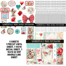 Wonderfully Made Doodle Patchwork Set