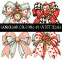 Wonderland Christmas UV DTF Decal sheets 6 Designs available