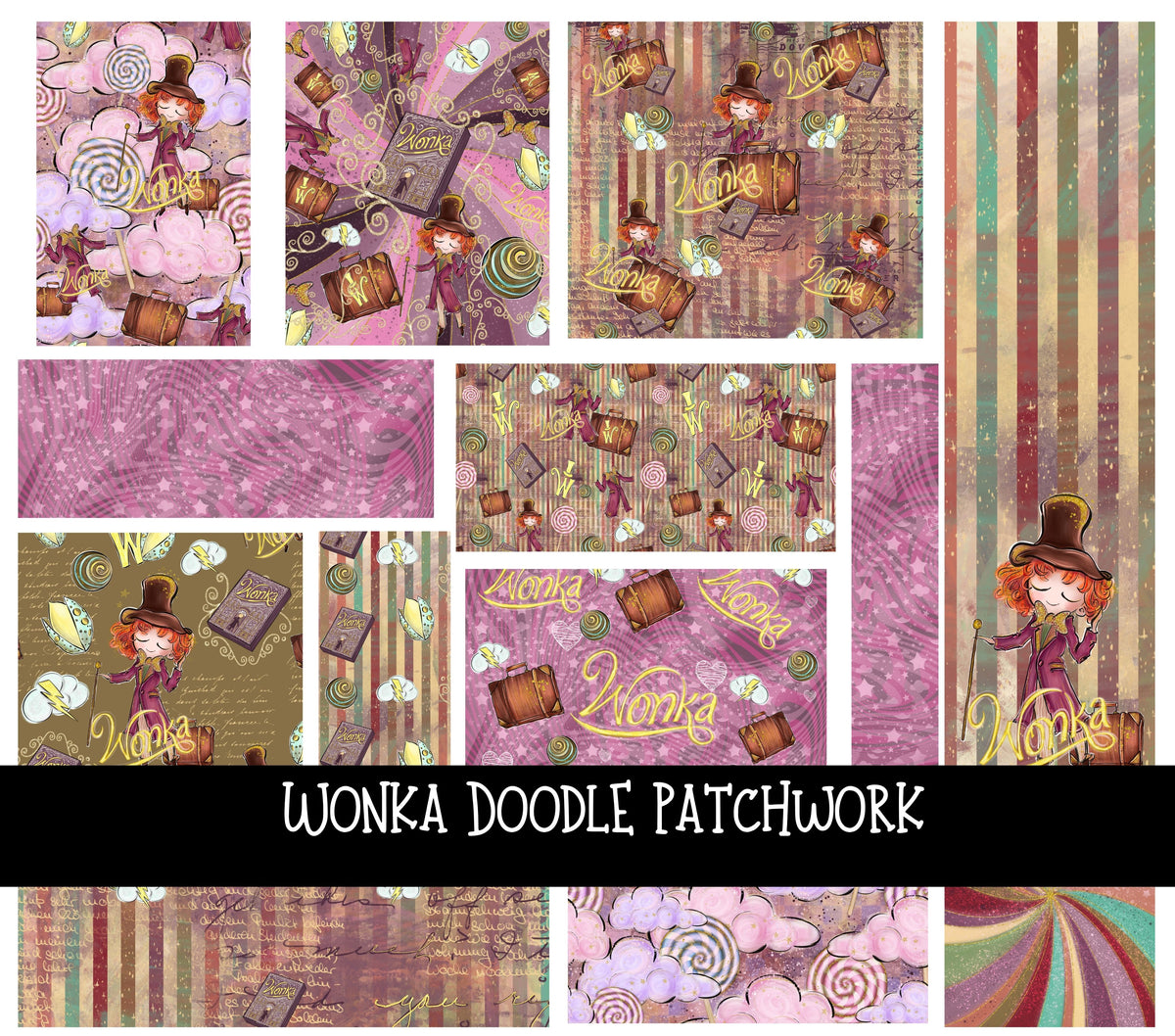 Wonka Doodle Patchwork Set