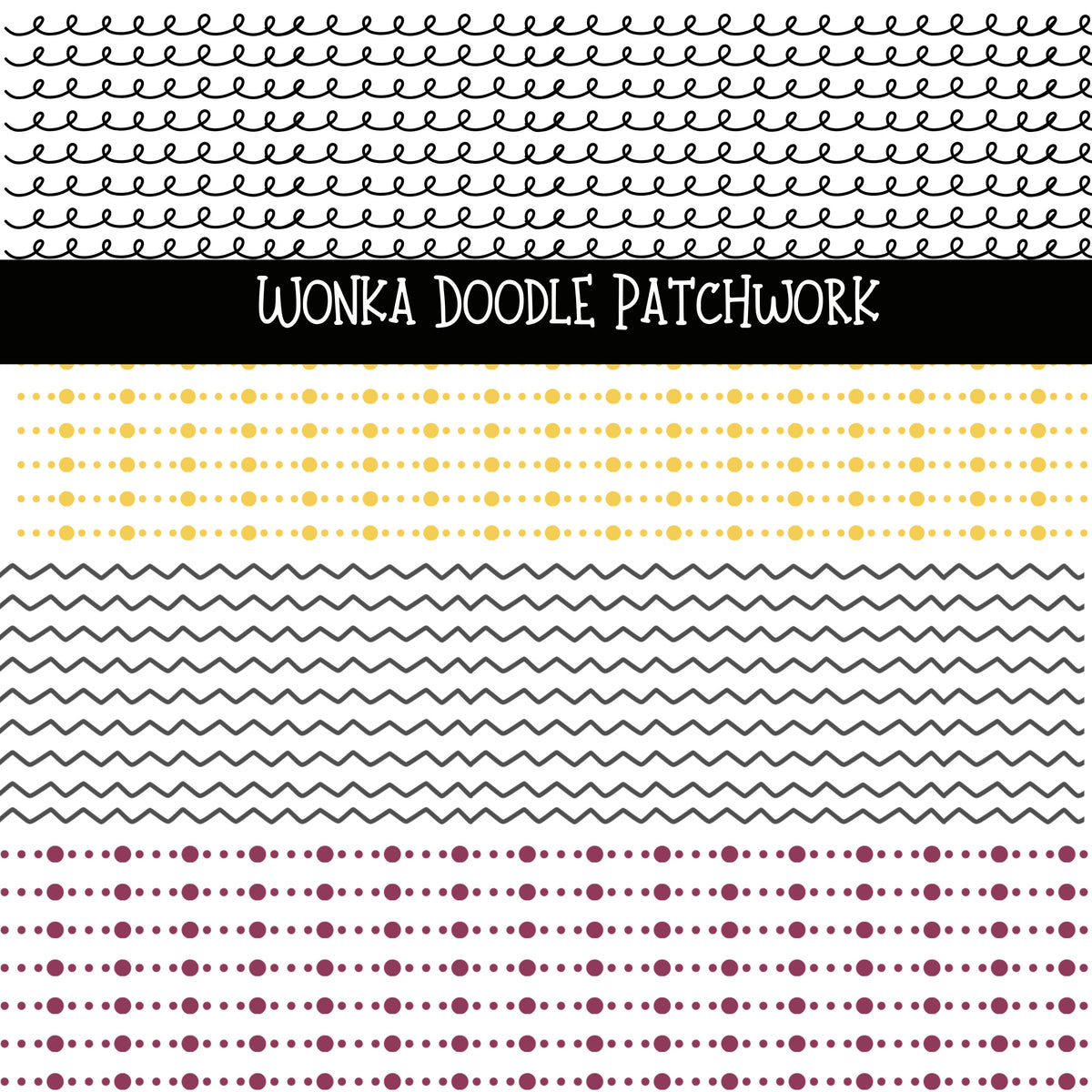 Wonka Doodle Patchwork Set
