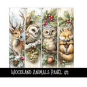 Woodland Animals Panels UV DTF Decal sheets 4 design sheets to choose from