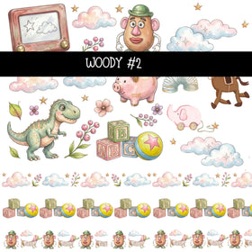 Woody Torn Pages UV DTF Decal sheets 4 Designs available