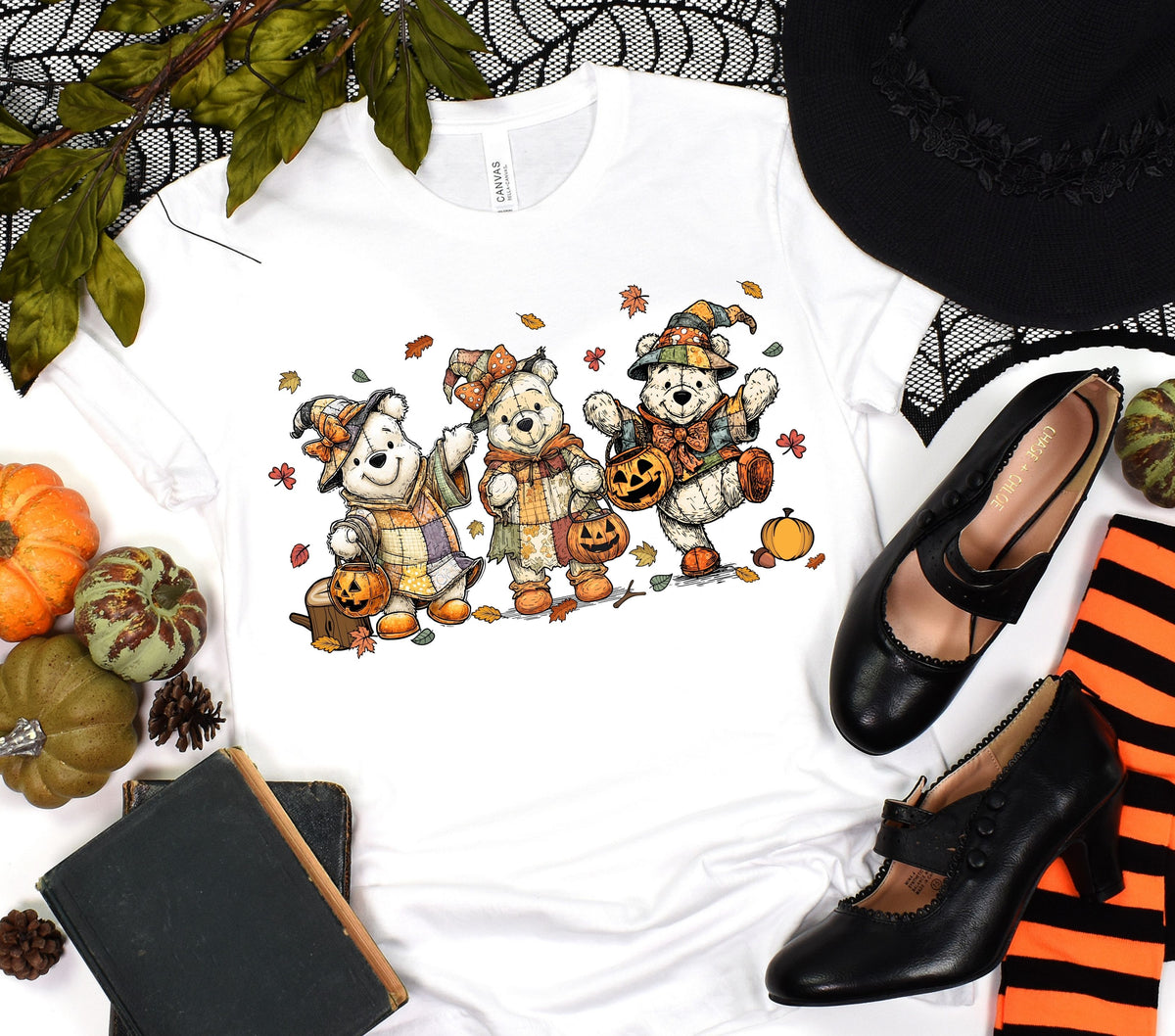 Hello Fall Pooh DTF Transfers