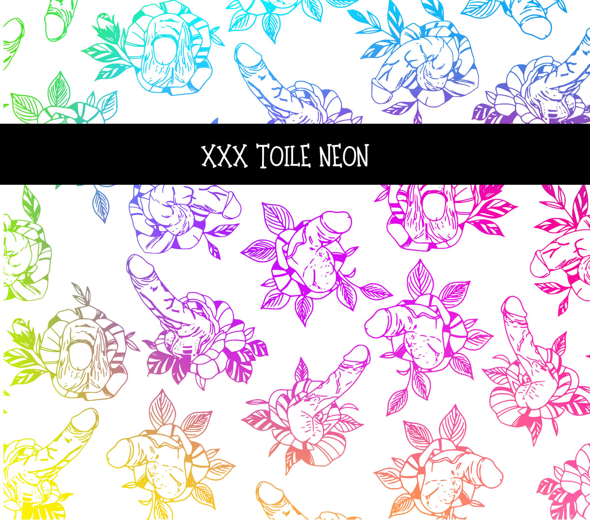 XXX Toile UV DTF  tumbler wraps 2 sizes 9 colors