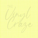 Yellow Gingham - Adhesive Vinyl