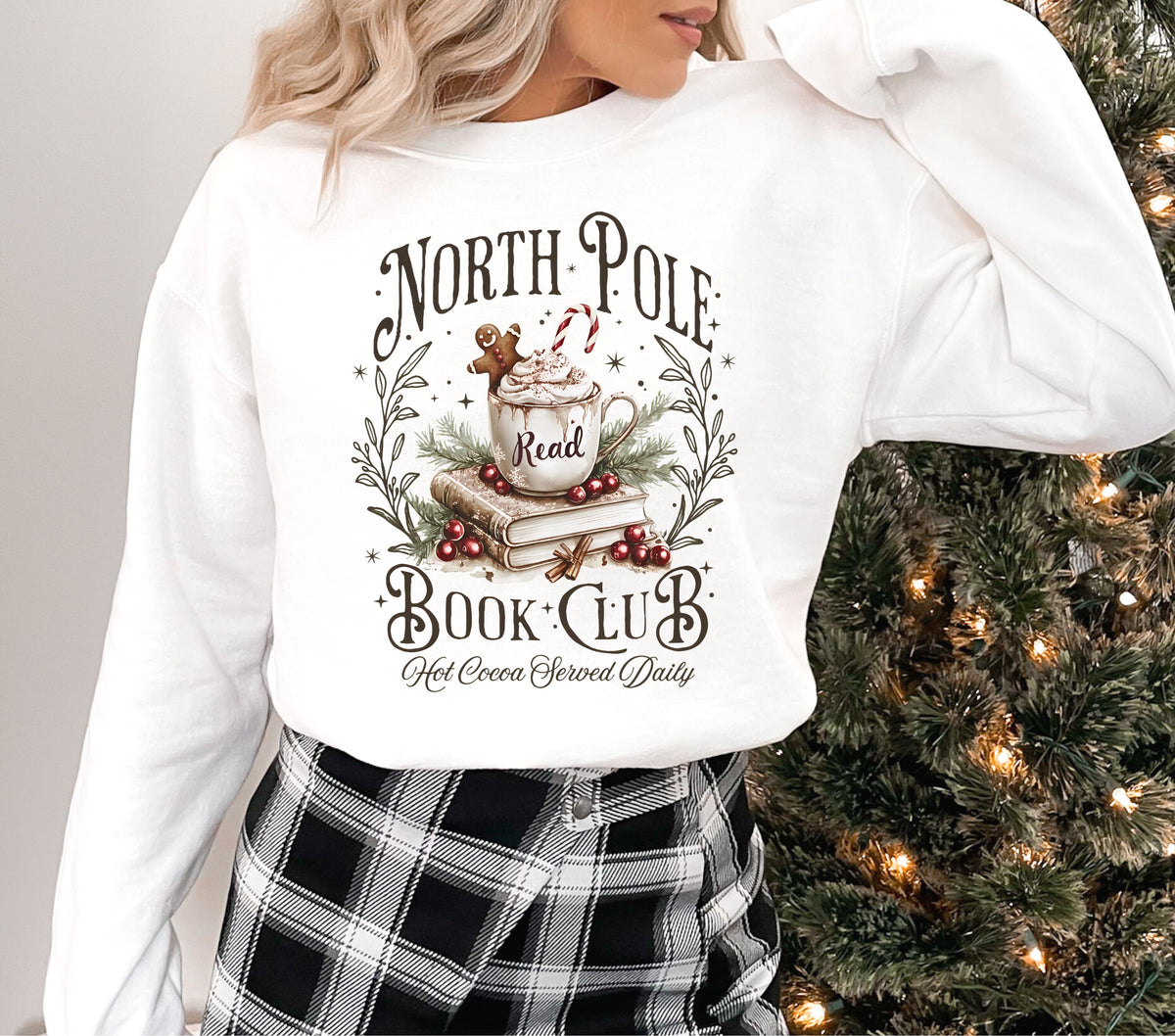 North Pole Book Club DTF Transfers- 2 colors