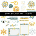 You are my Sunshine Doodle Patchwork Set