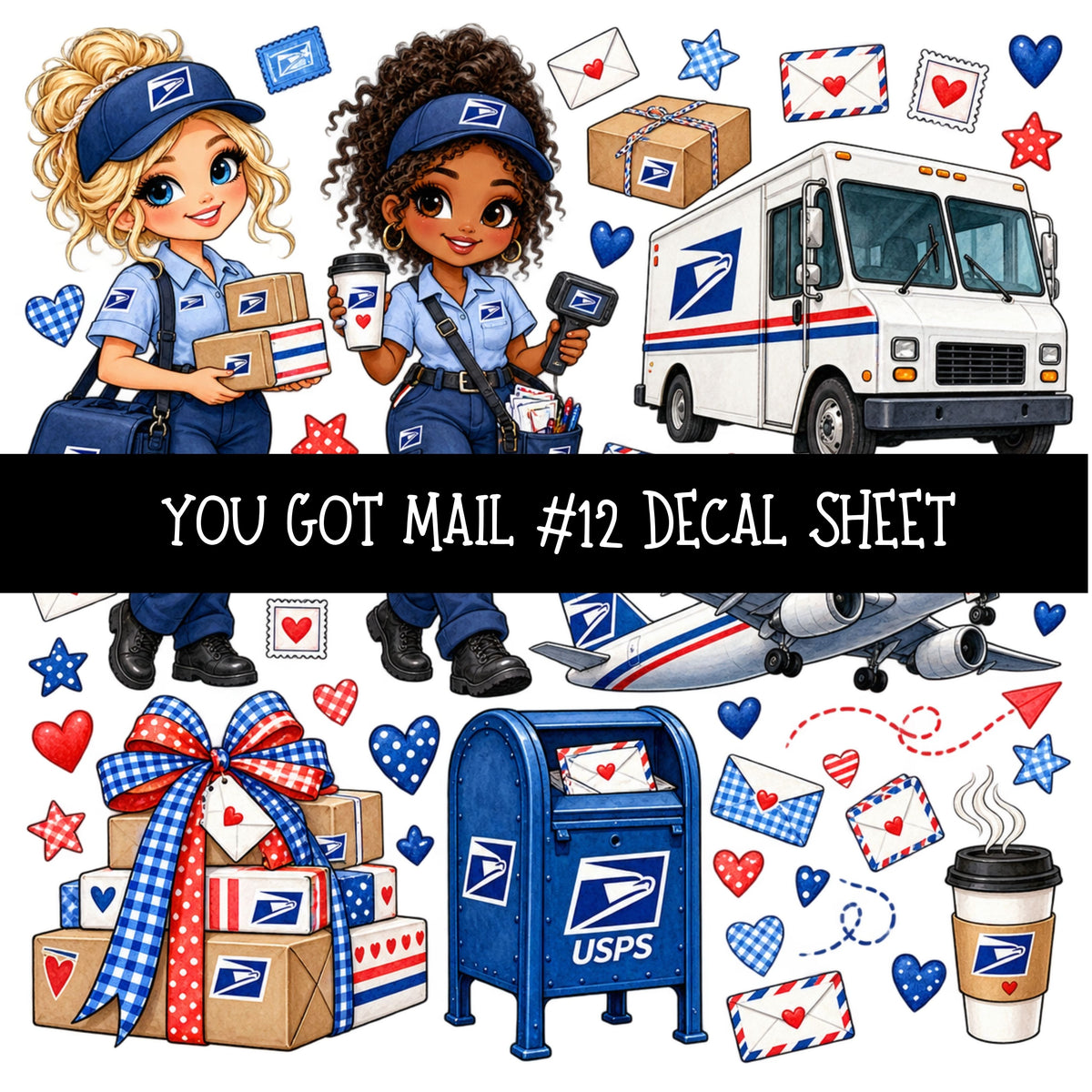 You got mail UV DTF Decal sheets 16 Designs available