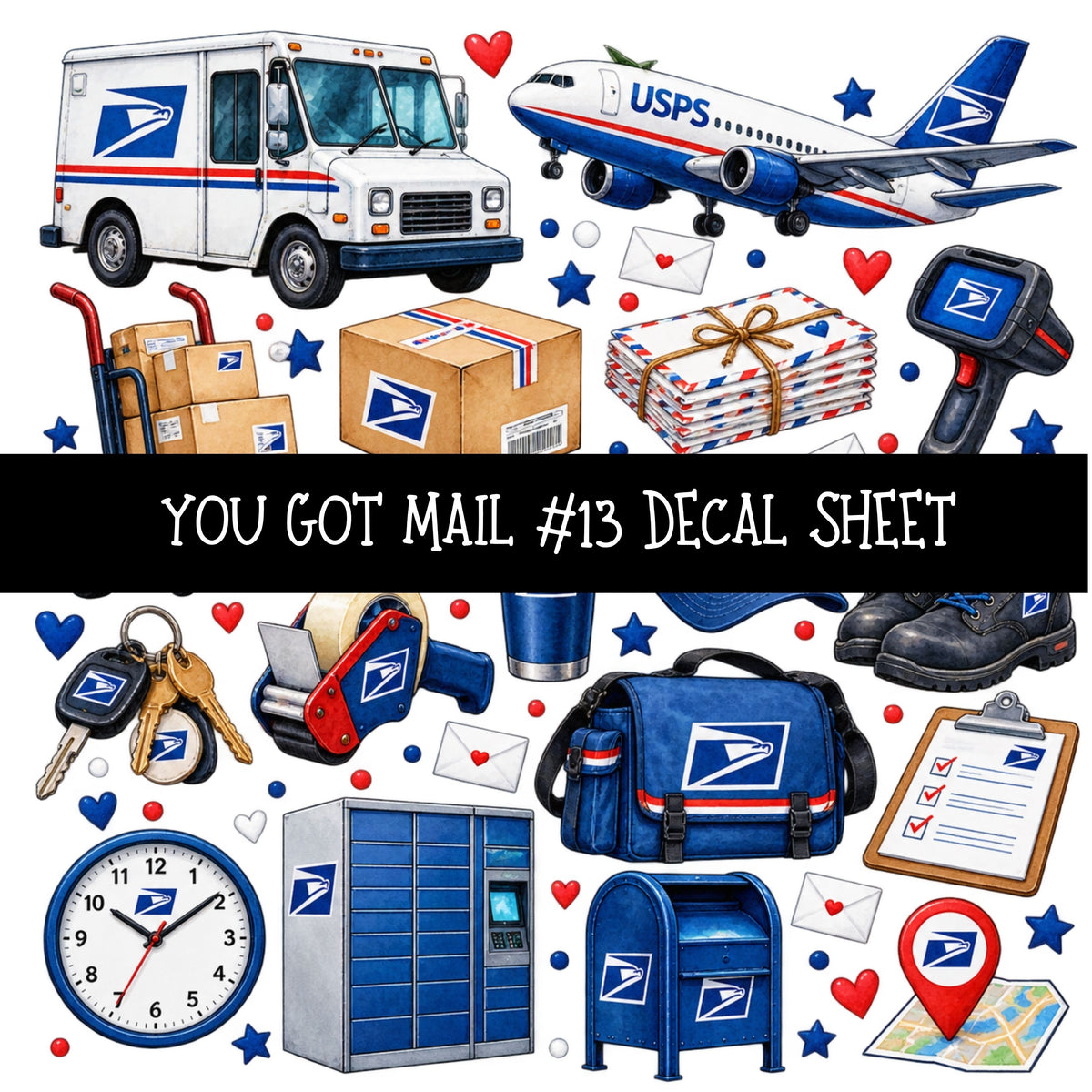 You got mail UV DTF Decal sheets 16 Designs available