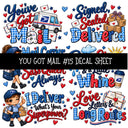 You got mail UV DTF Decal sheets 16 Designs available