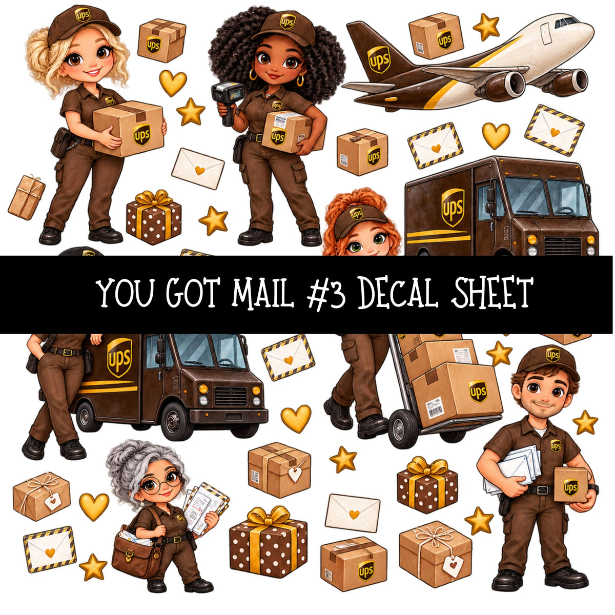 You got mail UV DTF Decal sheets 16 Designs available