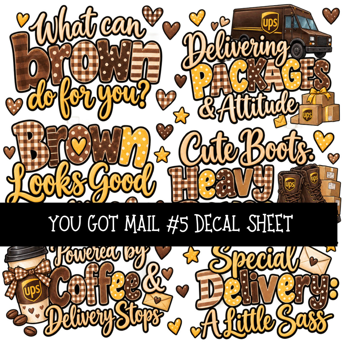 You got mail UV DTF Decal sheets 16 Designs available