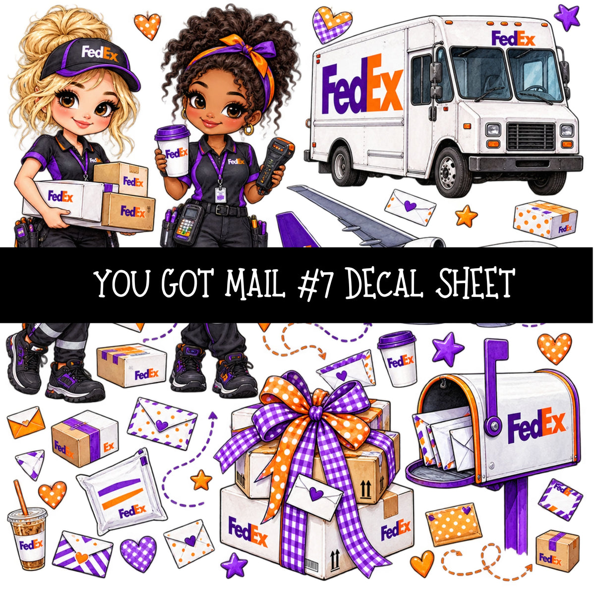 You got mail UV DTF Decal sheets 16 Designs available