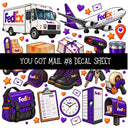 You got mail UV DTF Decal sheets 16 Designs available