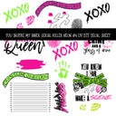 You inspire my inner serial killer neon Decal sheets 4 designs available