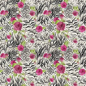 Zebra Rose - Adhesive Vinyl