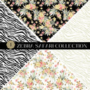Zebra Safari precut Vsplit 12x12 vinyl sheet 2 Designs