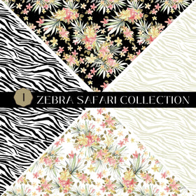 Zebra Safari precut Vsplit 12x12 vinyl sheet 2 Designs