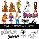 Zoinks UV DTF Decal sheets 9 Designs available