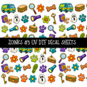 Zoinks UV DTF Decal sheets 9 Designs available