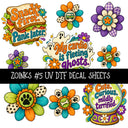 Zoinks UV DTF Decal sheets 9 Designs available