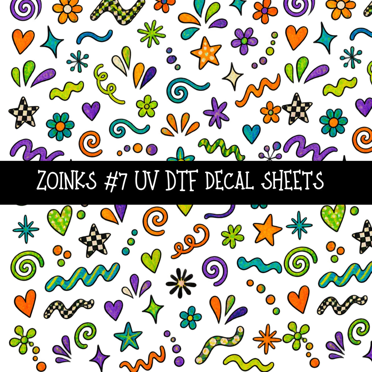 Zoinks UV DTF Decal sheets 9 Designs available