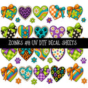 Zoinks UV DTF Decal sheets 9 Designs available