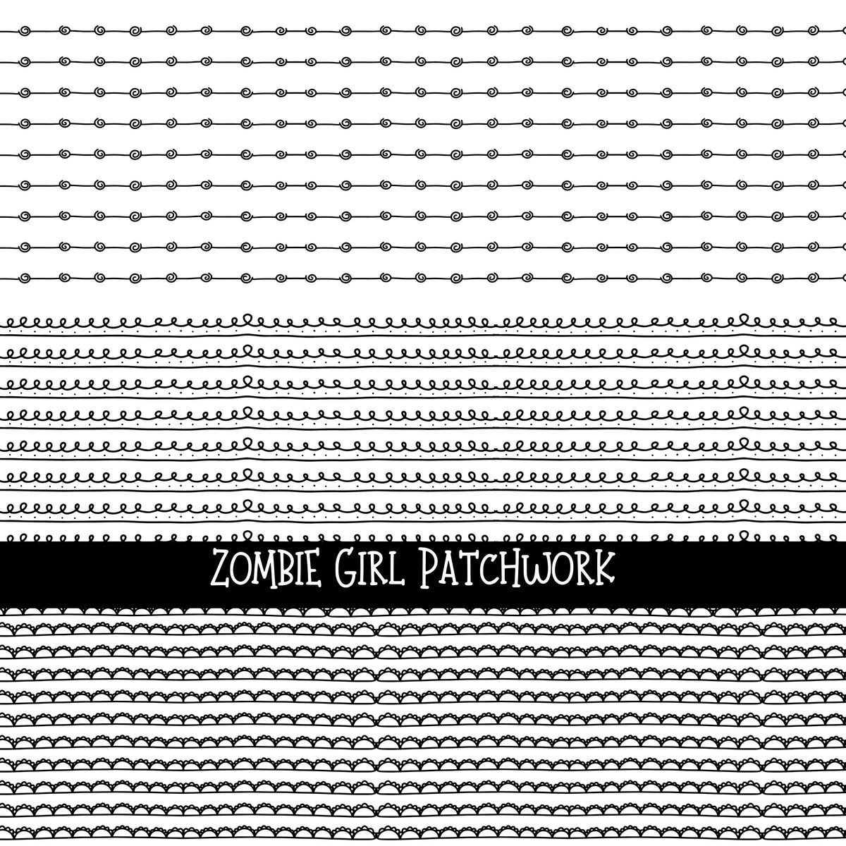 Zombie Girl Patchwork Set