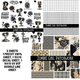 Zombie Girl Patchwork Set