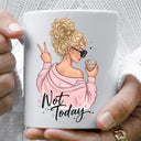 Not Today Girl-Blonde curls UV DTF Decal