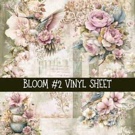 Bloom Collection vinyl sheets 3 design options to choose from