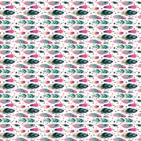 Bright Watercolor Feathers - Adhesive Vinyl