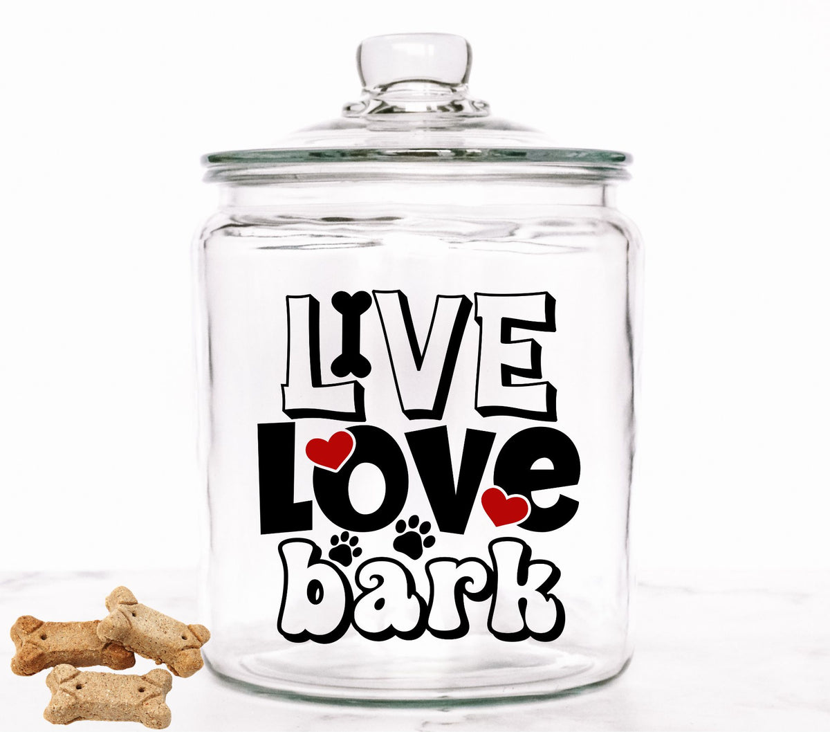 Live Love Bark UV DTF Decal